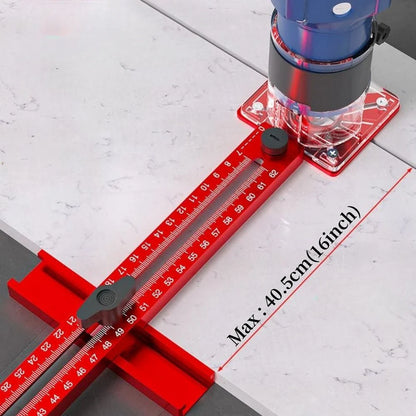 3 in 1 Router Milling Groove Bracket - Woodworking Circular Cutting and Milling Auxiliary Tool, Aluminum Router Circle Cutting Jig