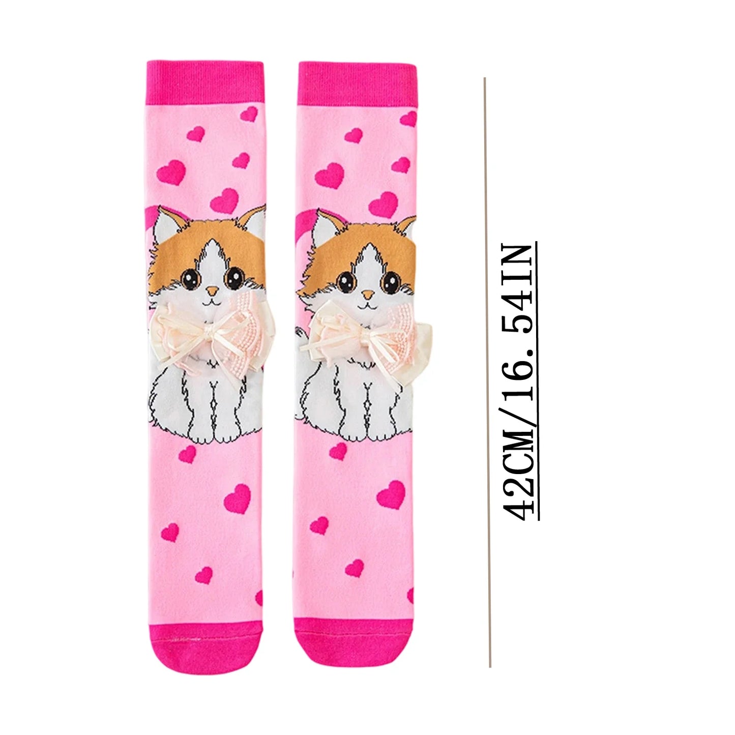 Cute 3D Cartoon Animal Knee-High Socks – Dog, Rabbit & Penguin Long Socks for Kids Party & Festival