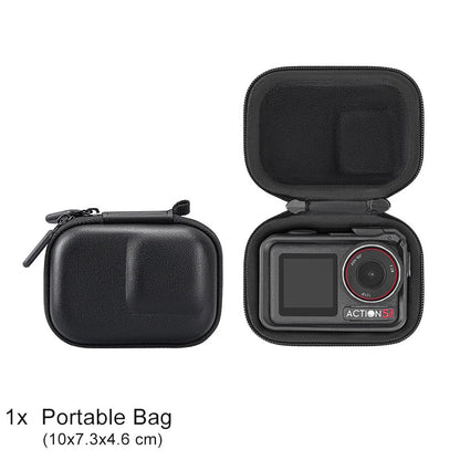 DJI Osmo Action Screen Protector & Lens Cover Kit — Tempered Glass Film with Bag Case for Action 3, 4, 5 Pro Accessories