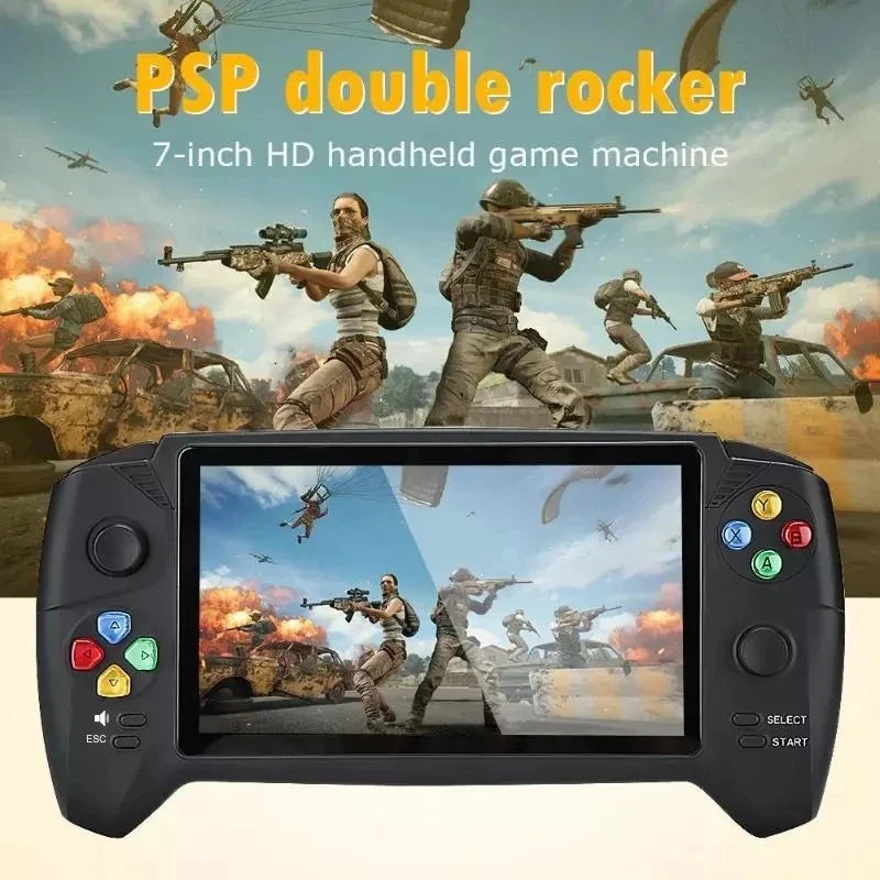 7.0" Retro Handheld Game Console - Dual Joysticks Classic Gaming Player for PS1, GBA, NES & FC Games