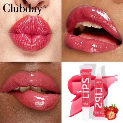 Clubday 9-Color Lip Balm Set – Moisturizing Fruit Lip Oil with Mirror, Long-Lasting Hydrating Lip Gloss