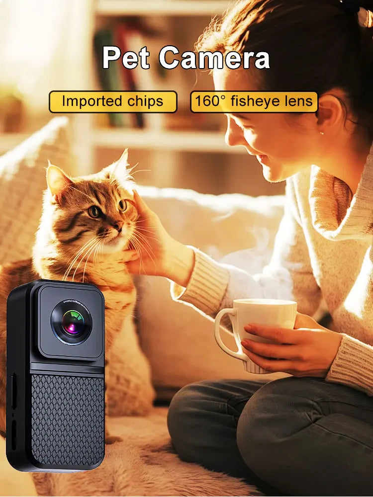 BORME HD 1080P Pet Camera – Wireless Collar Camera for Dogs and Cats, No WiFi Needed, Video Recording, Perfect Birthday Gift