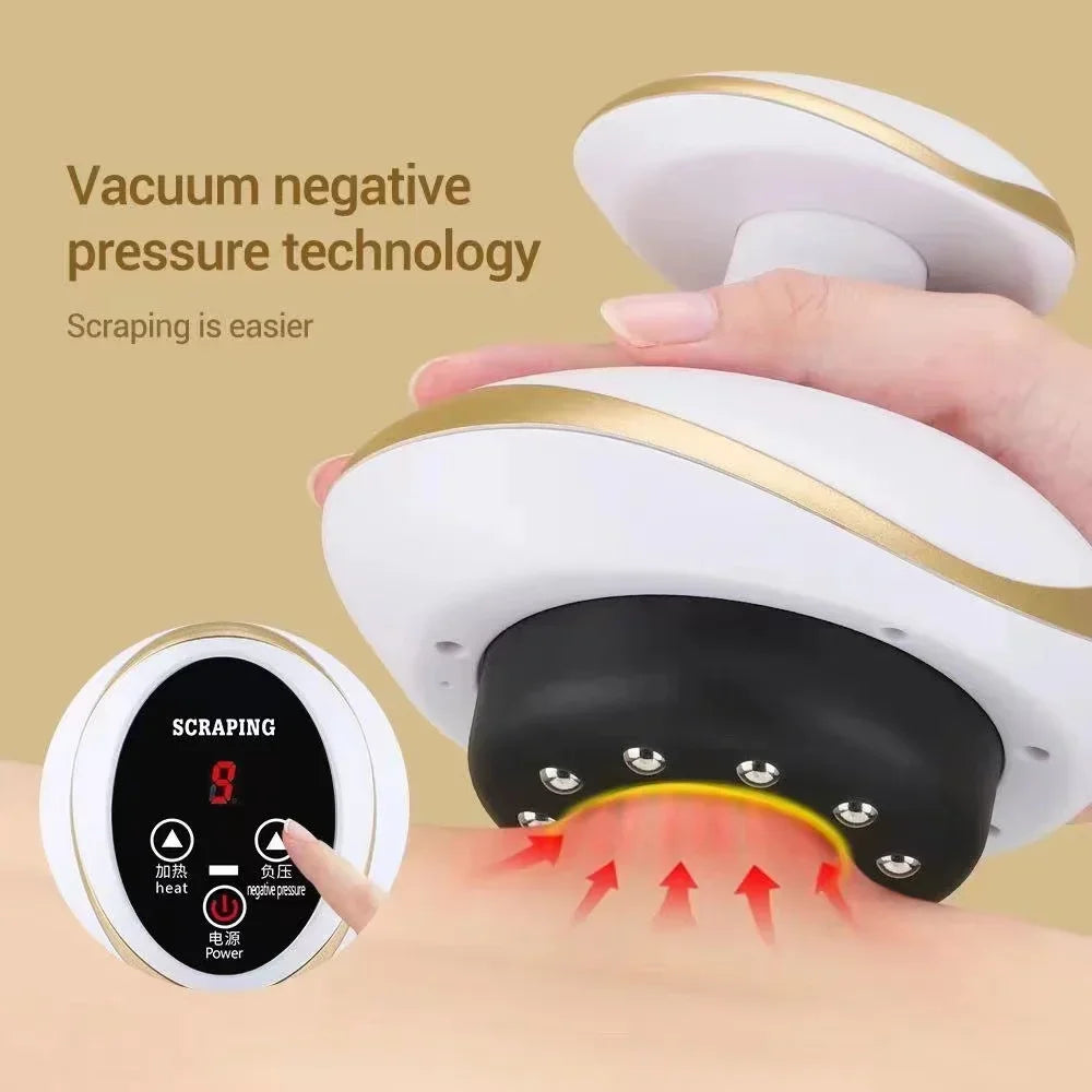 Electric Meridian Massage Brush – Full Body Cupping & Scraping Massager for Abdomen & Back Relief at Home