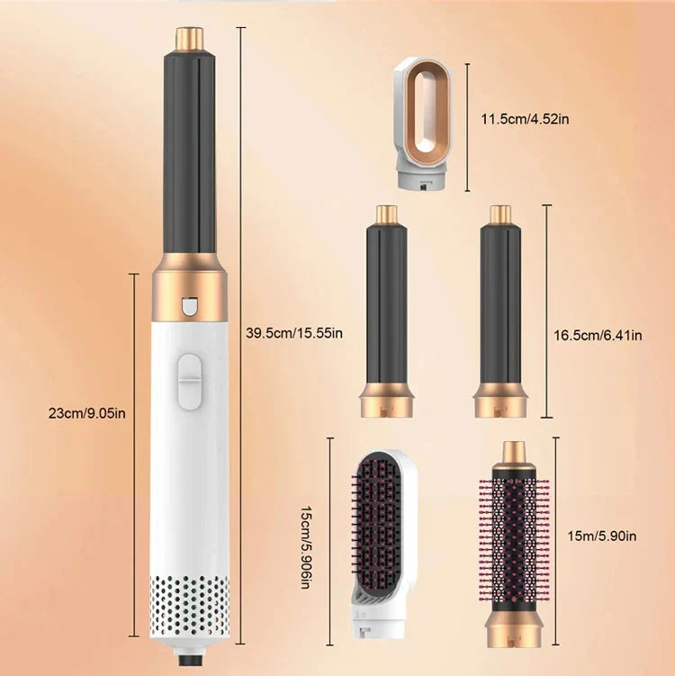 5-in-1 Hair Dryer Multi Styler – Curling Iron, Hair Straightener, Hair Brush & Dryer All-in-One Tool