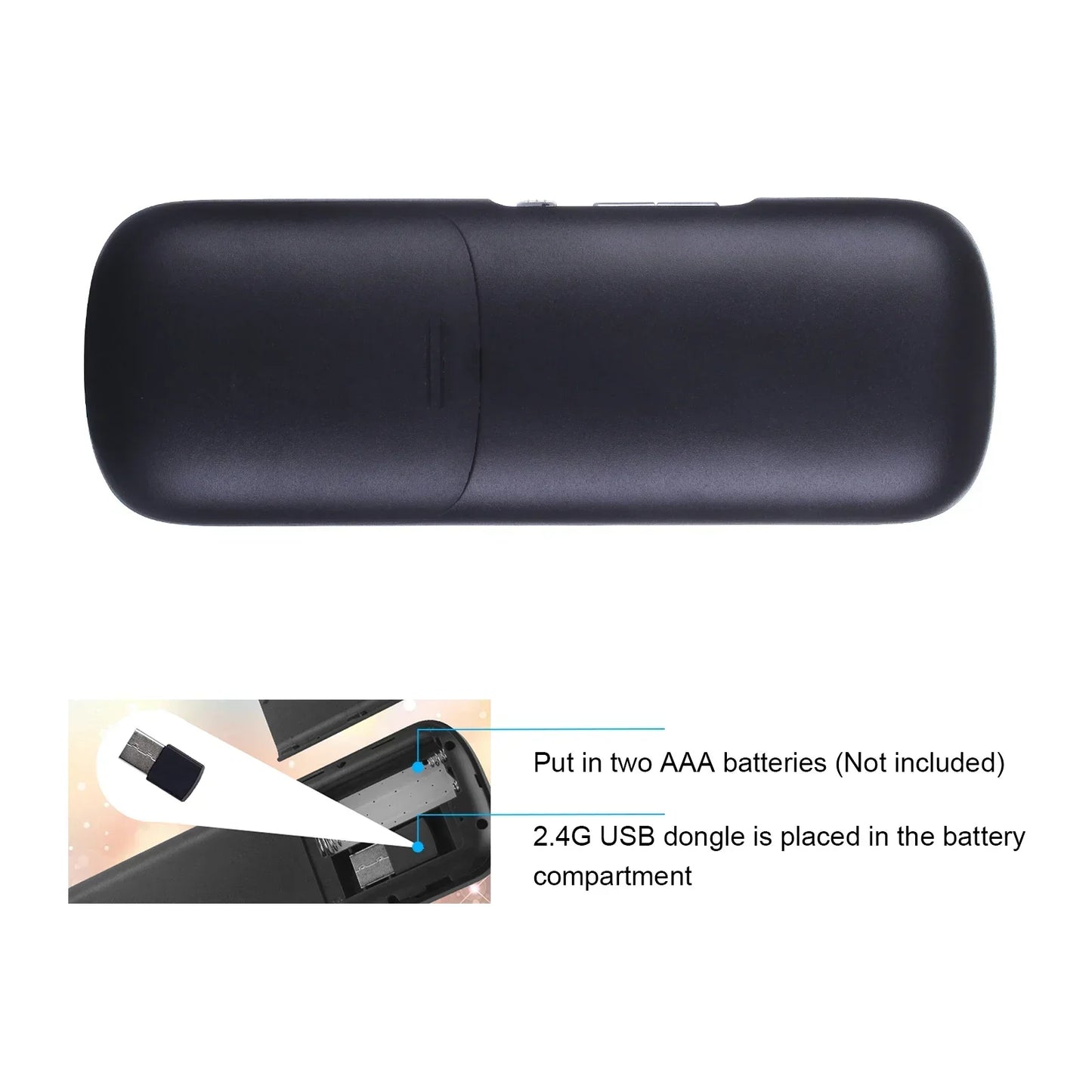 iPazzPort Mini Wireless Keyboard with Touchpad – Bluetooth & 2.4GHz for Android TV, PC, Tablet, PS4, Raspberry Pi