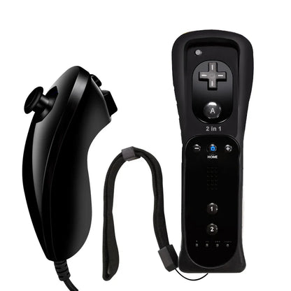 Nintendo Wii Remote and Nunchuk Controller with Motion Plus – Compatible Gamepad for Wii Console