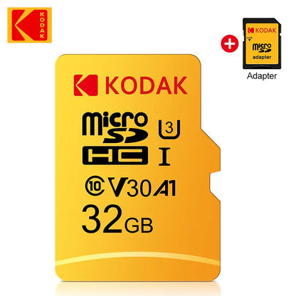 Original KODAK Micro SD Card — 32GB/64GB/128GB/256GB UHS-I U3 4K Storage