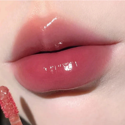 Glass-Like Lip Lacquer - Mirror Shine Hydrating Smudge-Proof Long-Wear Lip Gloss