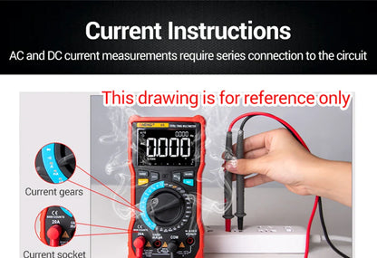ANENG 681 Rechargeable Digital Multimeter — Professional Non-Contact AC/DC Voltage & Current Tester with LCD Screen