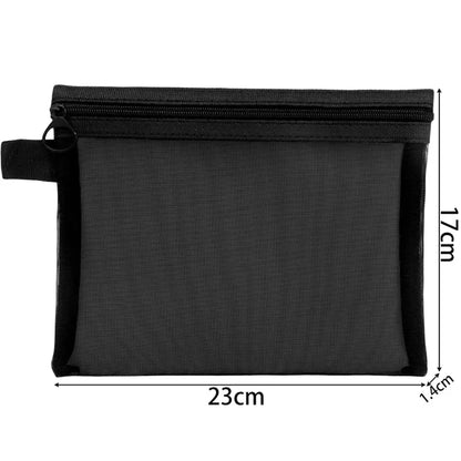 1/3pcs Mesh Clear Cosmetic Bags — Small & Large Black Makeup Travel Organizer Pouches for Toiletries & Lipstick Storage