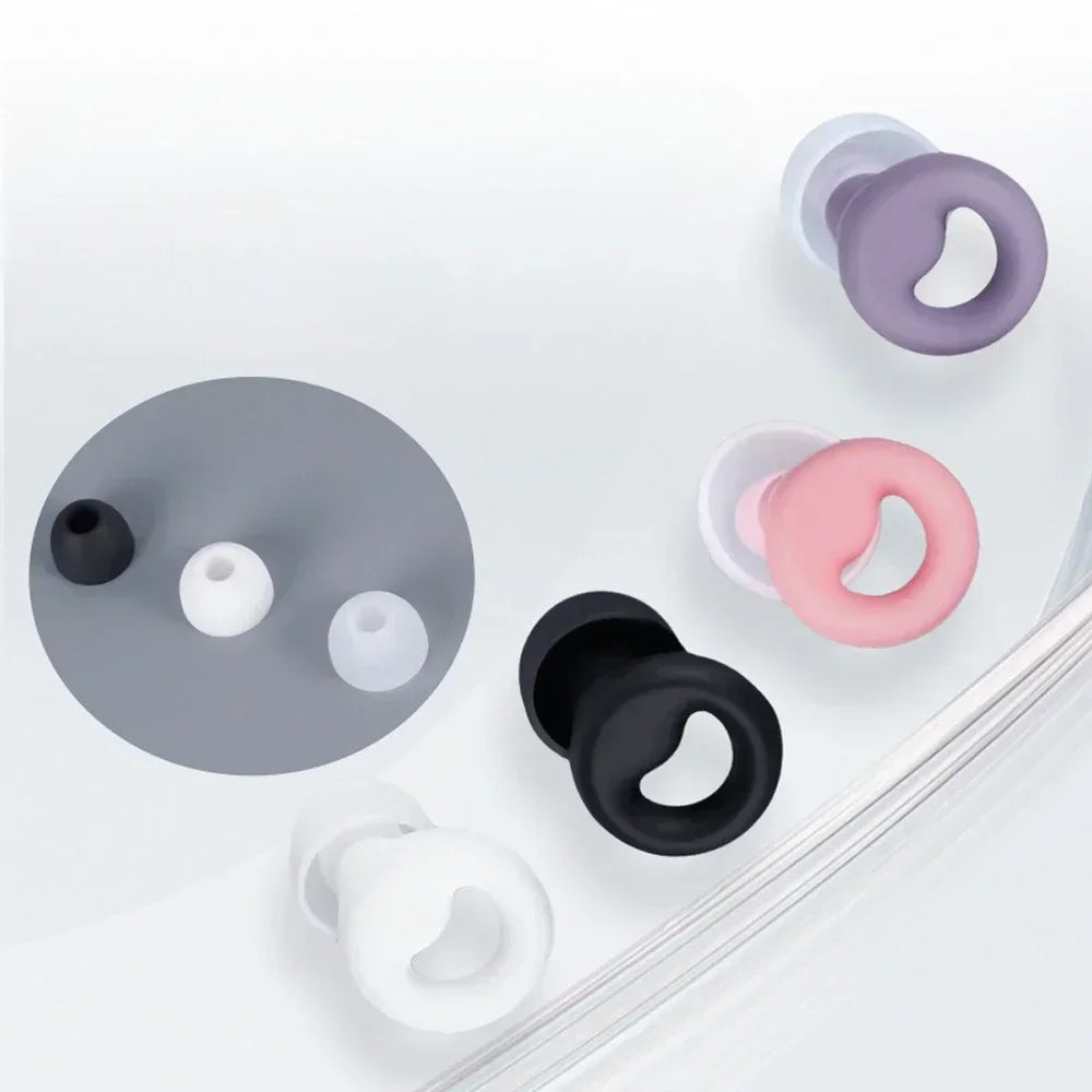 Anti-Noise Silicone Earplugs — Sleep, Noise Reduction, Waterproof Swimming, Soft Soundproof Ear Protectors