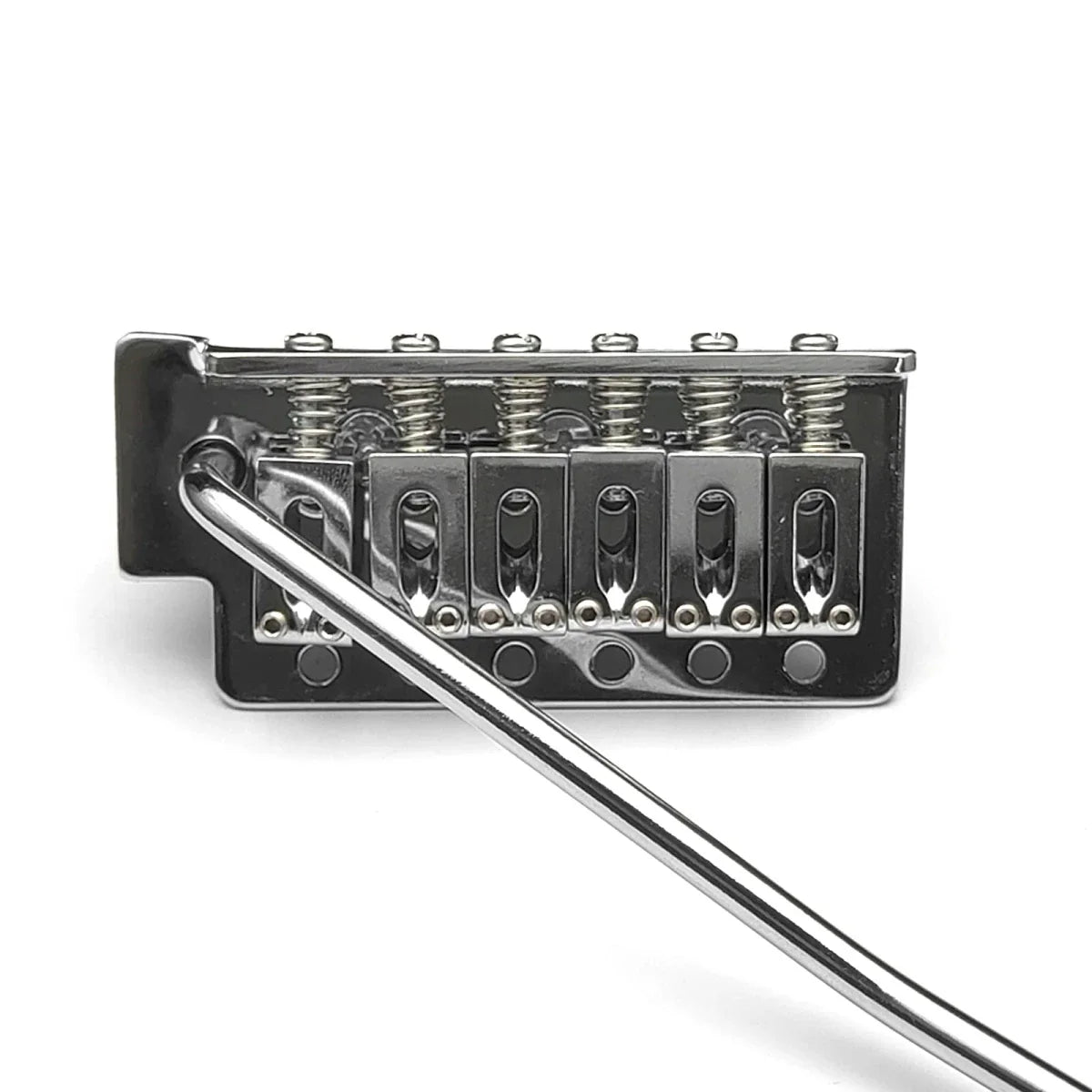 Miwayer 52.5mm Guitar Tremolo Bridge — Vintage Steel Saddle Block Set for Fender Strat & Squier Electric Guitars, Chrome