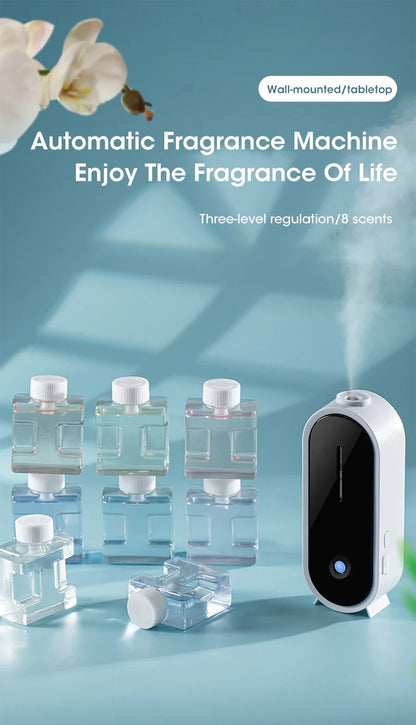 Automatic Fragrance Sprayer - USB Ambient Light, Wall-Mounted Aromatherapy Machine for Home & Commercial Use