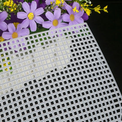 DIY Handcraft Plastic Mesh Cloth for Bag Making - Weaving Material for Latch Hook Bags - Durable Plastic Grid Design
