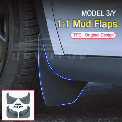 Highland Silicone Frame Screen Protector for Tesla Model 3 Y - Display Edge Body Cover Central Control Accessories - Fits 2024 2023 2022