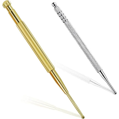 Facial Reflexology Massage Tool – Retractable Acupuncture Pen with Double-Headed Spring for Ear & Face Care