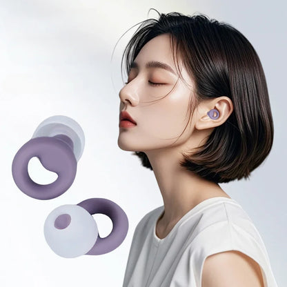 Anti-Noise Silicone Earplugs — Sleep, Noise Reduction, Waterproof Swimming, Soft Soundproof Ear Protectors