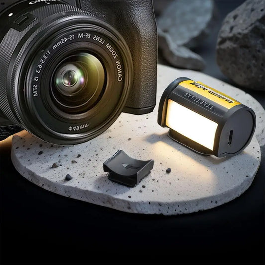 Mini Magnetic Camera Flash – 3W USB Rechargeable Portable Flash with Cold Shoe Mount for Night & Fill Light