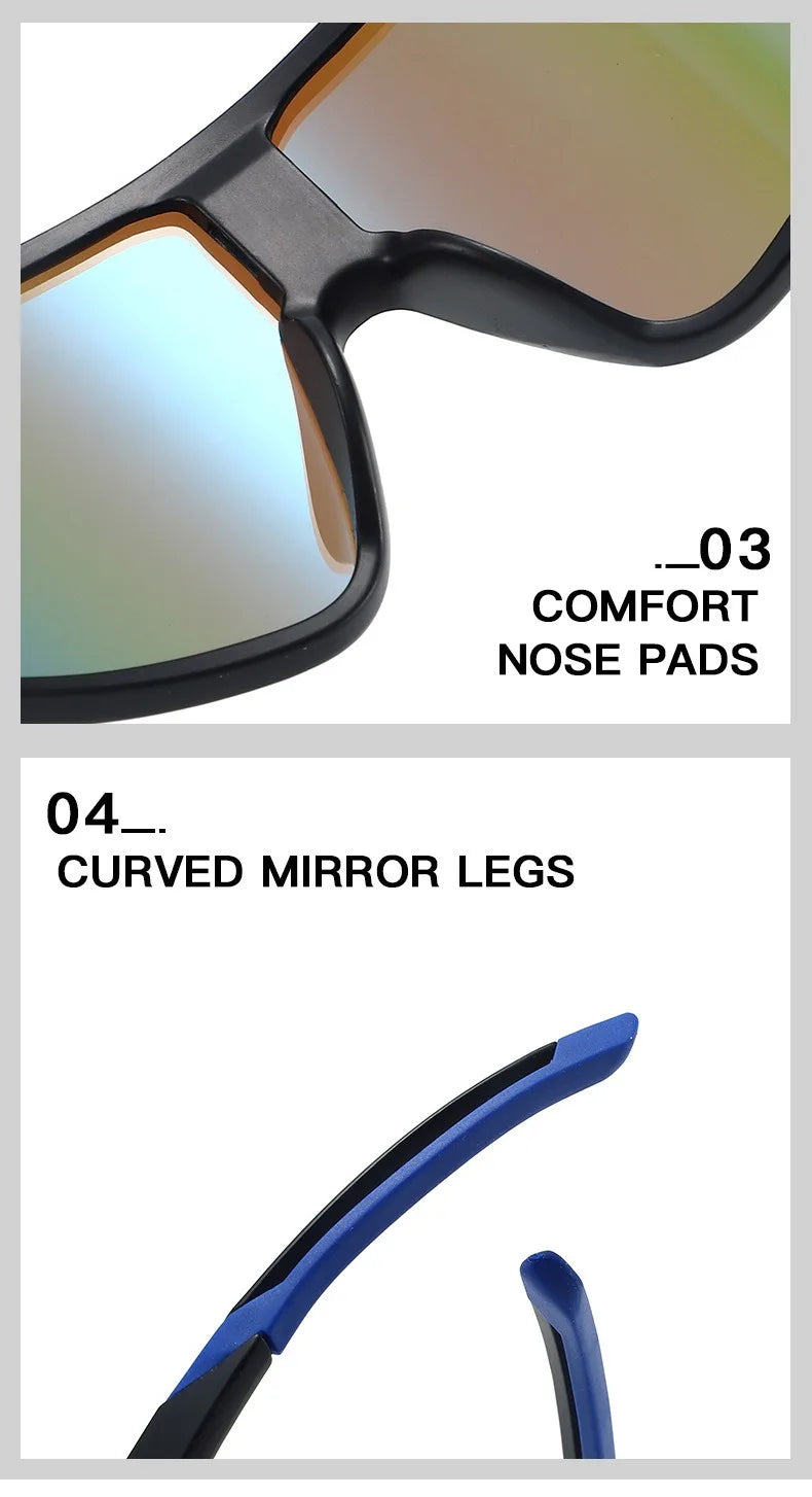 GIANT Cycling Glasses – UV400, Anti-Fog REVO Lenses, HD Clarity, Cateye Design