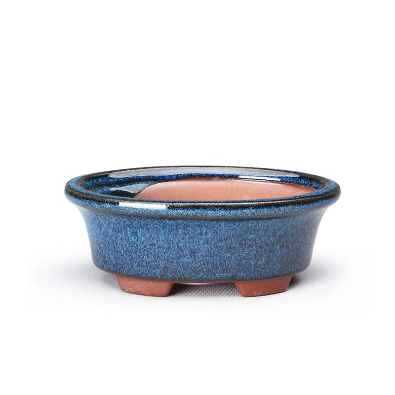 Ceramic Flower Pot with Drainage Hole - Lily Style Succulent & Orchid Planter for Home and Garden