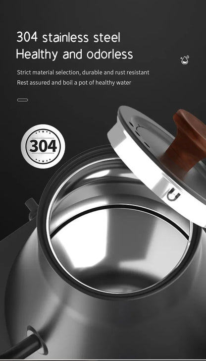 1200W Electric Gooseneck Kettle - Intelligent Constant Temperature Control Coffee & Tea Pot, Portable Hand Brewed Kettle