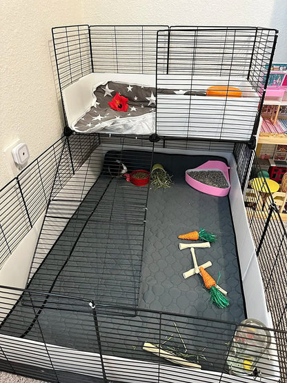 Washable Guinea Pig Cage Lining - Reusable Non-Slip Urinary Pad for Guinea Pig, Cat, and Dog Beds - Comfortable & Hygienic
