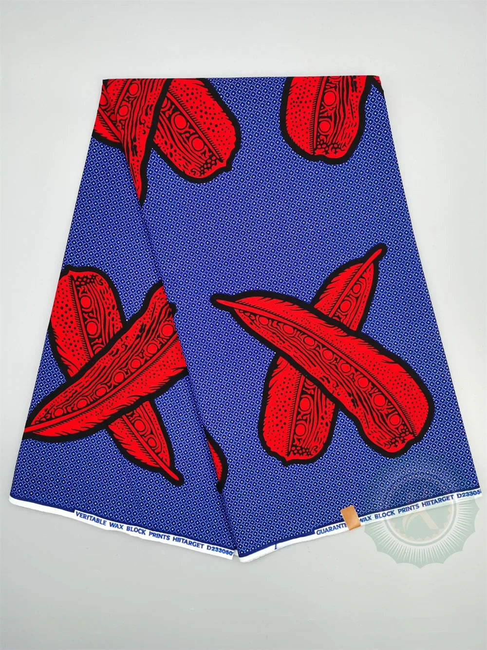 Guaranteed Original African Wax Fabric - 100% Cotton Real Ankara Print 6 Yards for Wedding Dresses & Sewing