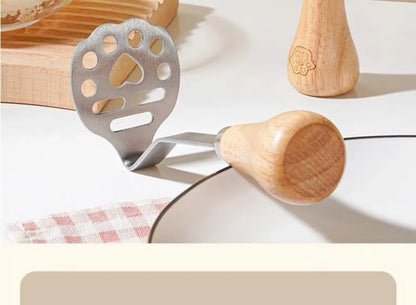 Manual Potato Masher — Stainless Steel Fruit & Vegetable Crusher, Food Mashing Tool for Kids, Kitchen Gadget