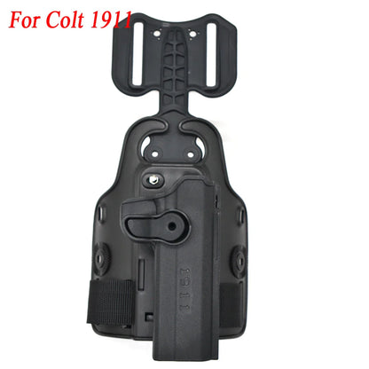 Outdoor Tactical Thigh Drop Leg Holster - Compatible with Glock 17, Beretta M9, Colt 1911, PX4 Storm for Hunting
