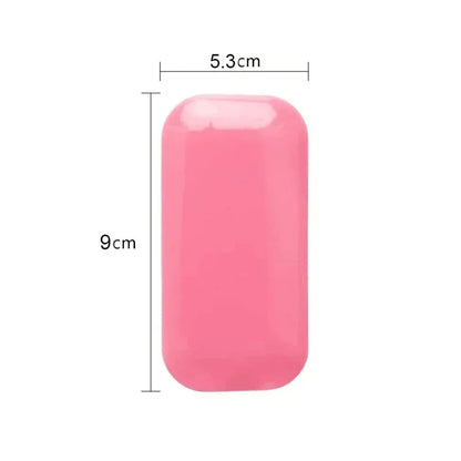 Eyelash Extension Forehead Sticker Pad – Silicone Pink Transparent Lash Tray & Pallet Holder for Makeup