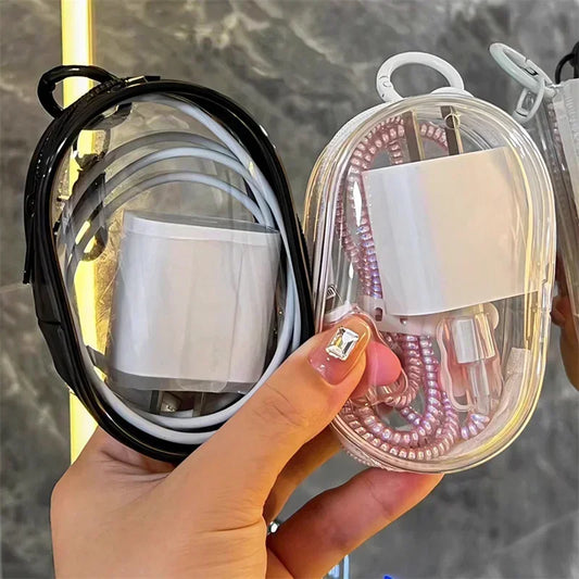 Portable Mini Zipper Storage Bag — Keychain Organizer for Earphones, Chargers, and Small Accessories, Gift Case