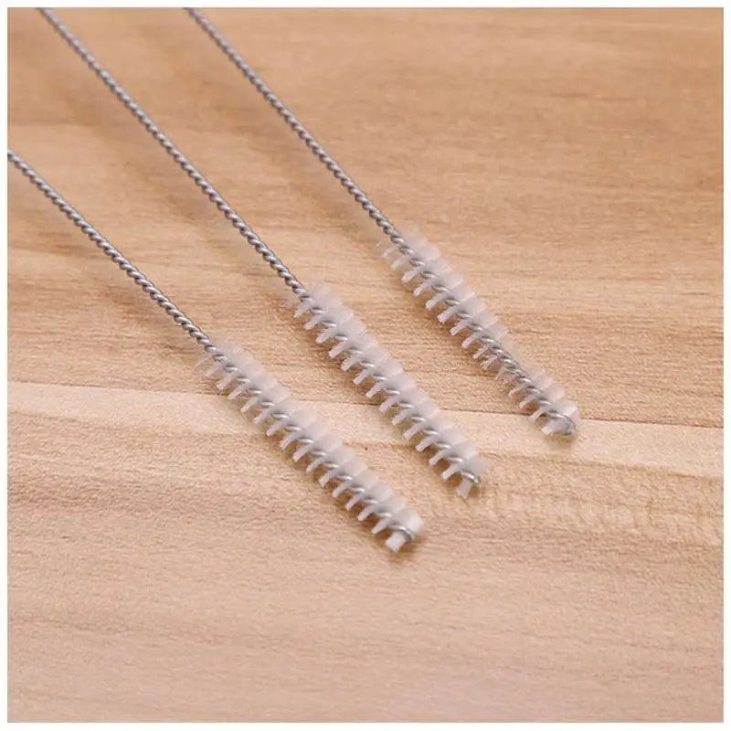 Stainless Steel Straw Cleaning Brush Kit - 1PC Long Handle Nylon Tube Pipe Cleaner for Drinking Straws