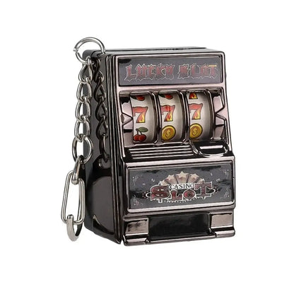 Fruit Slot Machine Keychain – Lucky Charm Mini Casino Pendant Bag Charm, Novelty Gift for Kids & Adults
