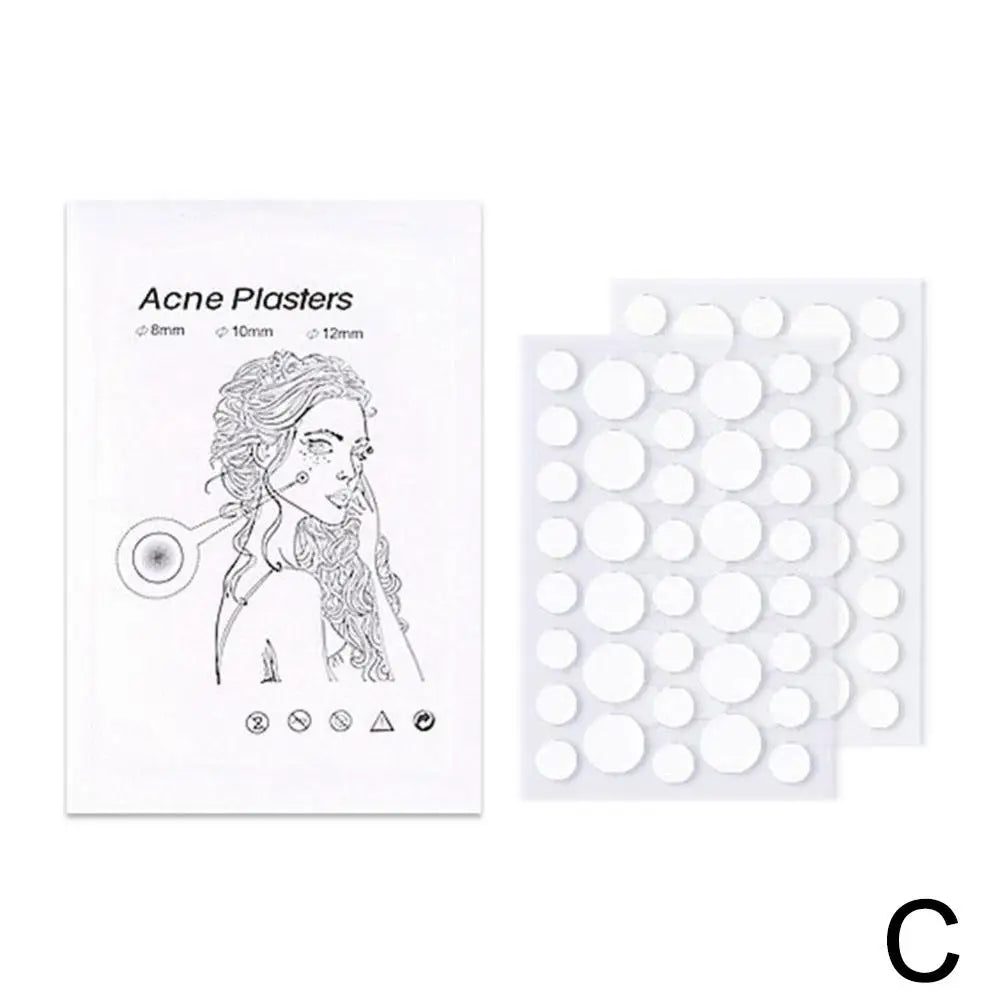 72pcs Invisible Anti-Acne Pimple Patches – Hydrocolloid Waterproof Spot & Mark Repair Stickers
