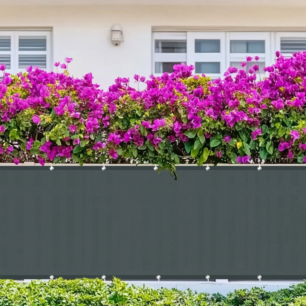 Balcony Privacy Screen Fence Cover with Grommets – Waterproof UV Protection Sunshade Cloth for Patio, Garden & Outdoor Shelter