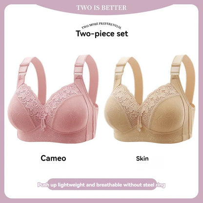 Women’s Lace Deep V Ultra-Thin Bralette – Sexy Sheer Lingerie Top Plus Size Comfortable Everyday Bra