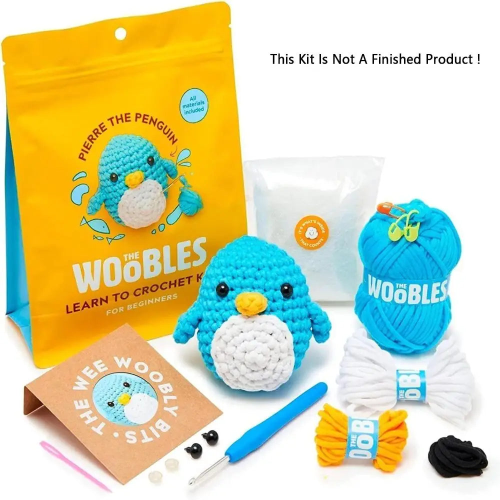 Multifunction Crochet Stuffed Animal Kit – DIY Handmade Yarn Set for Beginners, Includes Crochet Hooks, Non-Finished Product