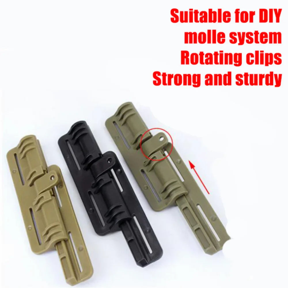 2PCS Tactical Vest Quick Release Buckle Kit - Molle Strip Module Buckle for Quick Disassembly, Tactical Fixture for Hunting