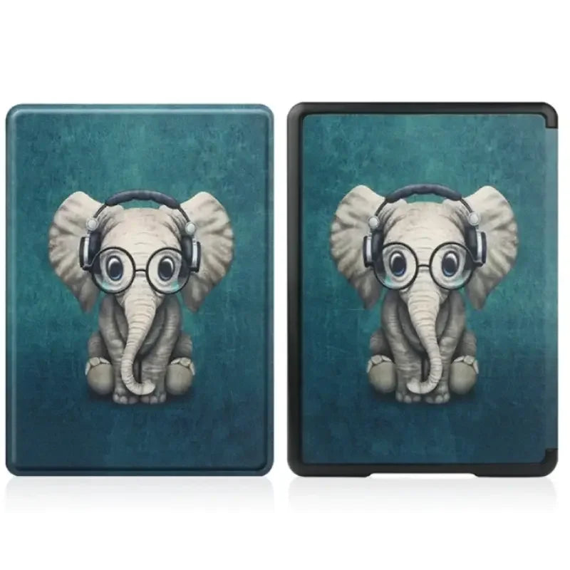 Leather Auto Sleep Case for Kindle Colorsoft Signature Edition (1st Gen, 7") & Paperwhite 12th Gen Protective Cover Funda