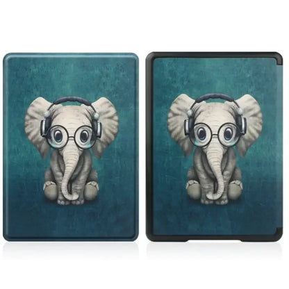 Leather Auto Sleep Case for Kindle Colorsoft Signature Edition (1st Gen, 7") & Paperwhite 12th Gen Protective Cover Funda