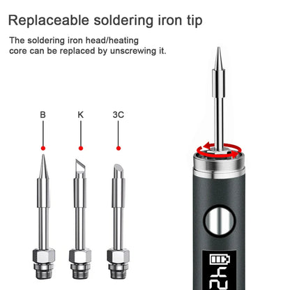 USB 5V 8W Portable Soldering Iron with Lithium Battery – Electric Welding Repair Tool for Electronics, DIY & Mobile Repair Work