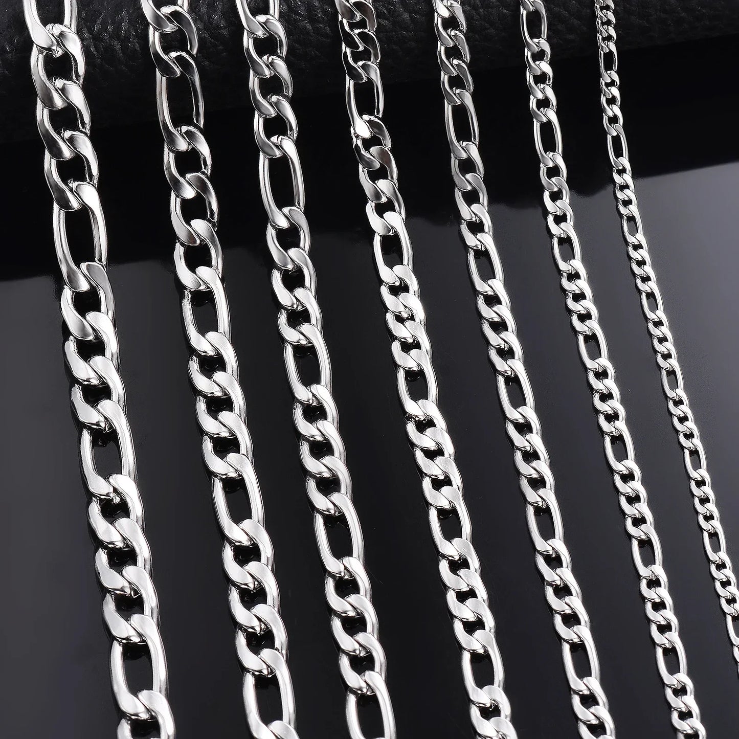 925 Sterling Silver Necklace — 2–12mm Width, 40–75cm Long Chain with Lobster Clasp for Men & Women, Engagement Jewelry