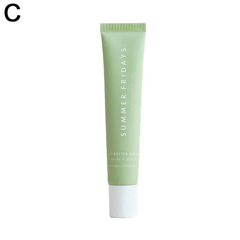 Summer Fridays Vanilla Beige Lip Balm Set – Moisturizing Lip Gloss & Transparent Lipstick with Soft Tube & Mirror
