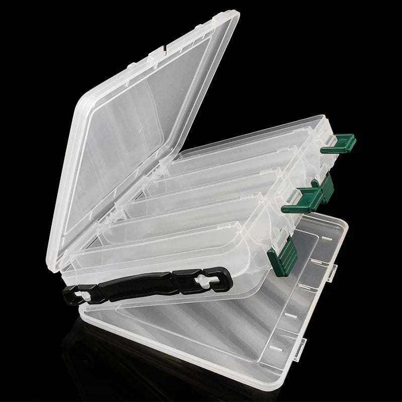 Double-Layer Fishing Tackle Box - Portable Bait & Lure Storage Organizer with Handle