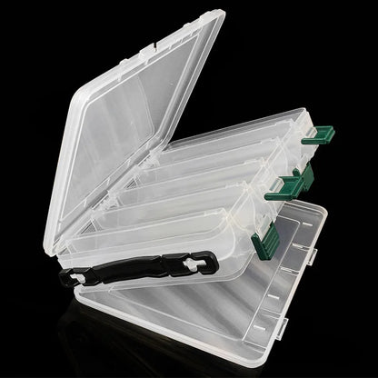 Double-Layer Fishing Tackle Box - Portable Bait & Lure Storage Organizer with Handle