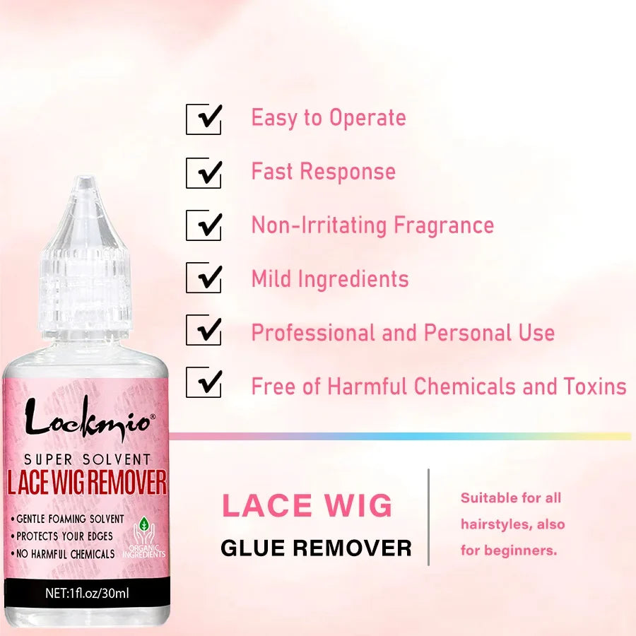 Waterproof Wig Glue Adhesive Kit - Lace Front Toupee Bonding Glue & Remover for Beginners