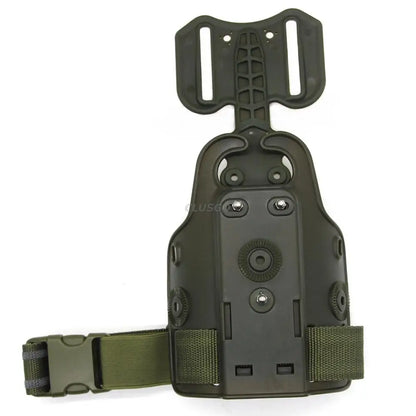 Outdoor Tactical Thigh Drop Leg Holster - Compatible with Glock 17, Beretta M9, Colt 1911, PX4 Storm for Hunting