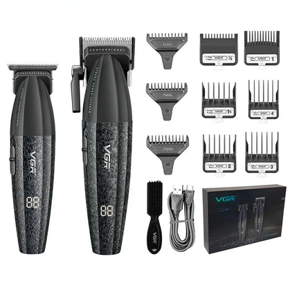 VGR V-640 Hair Trimmer – Professional Electric Hair Clipper, 9000 RPM Metal Trimmer for Men, Barber Hair Cutting Machine