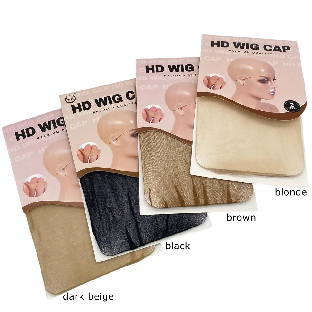 HD Transparent Thin Wig Caps 24-Pack – Invisible Sheer Wig Cap for HD Wigs & Accessories