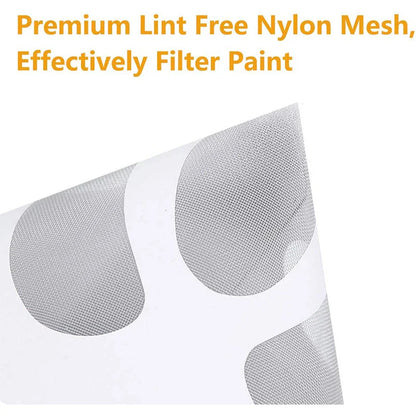 Disposable Paint Filter Paper - 100 Mesh Conical Straining Cup Funnel for Purifying Paint, Nylon Micron Mesh, Available in 10/20/30/60Pcs